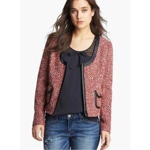 Hinge Red and Black Tweed Blazer